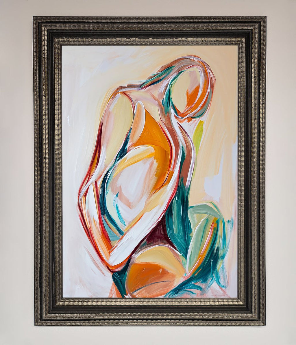 Pain Stroke Embrace Framed Poster