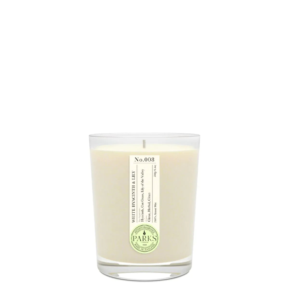 White Hyacinth and Lily Scented Candle 180g
