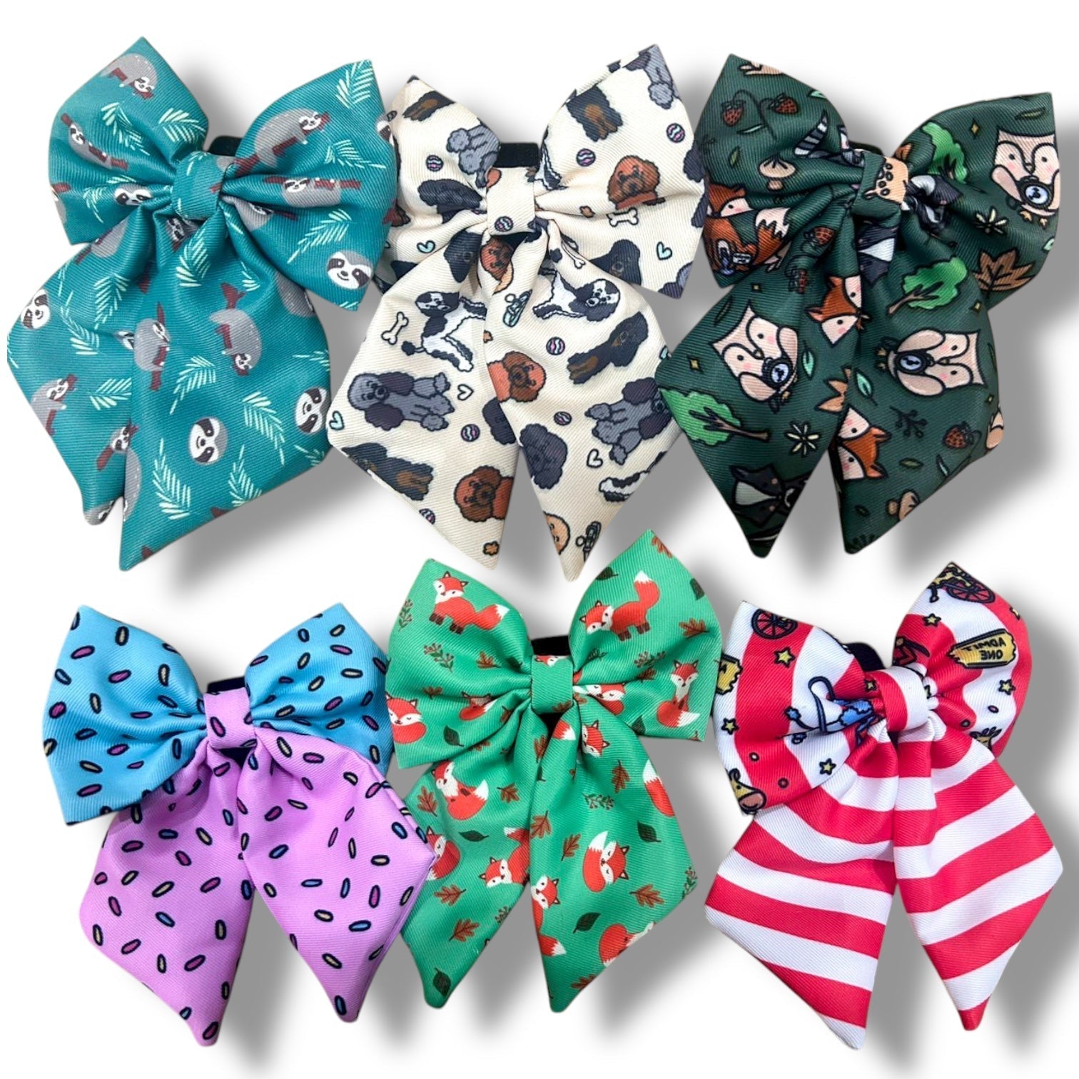 Peacock Power Sailor Bow in Pink