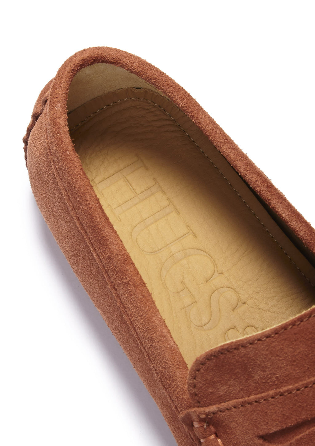 Rust Suede Penny Loafers