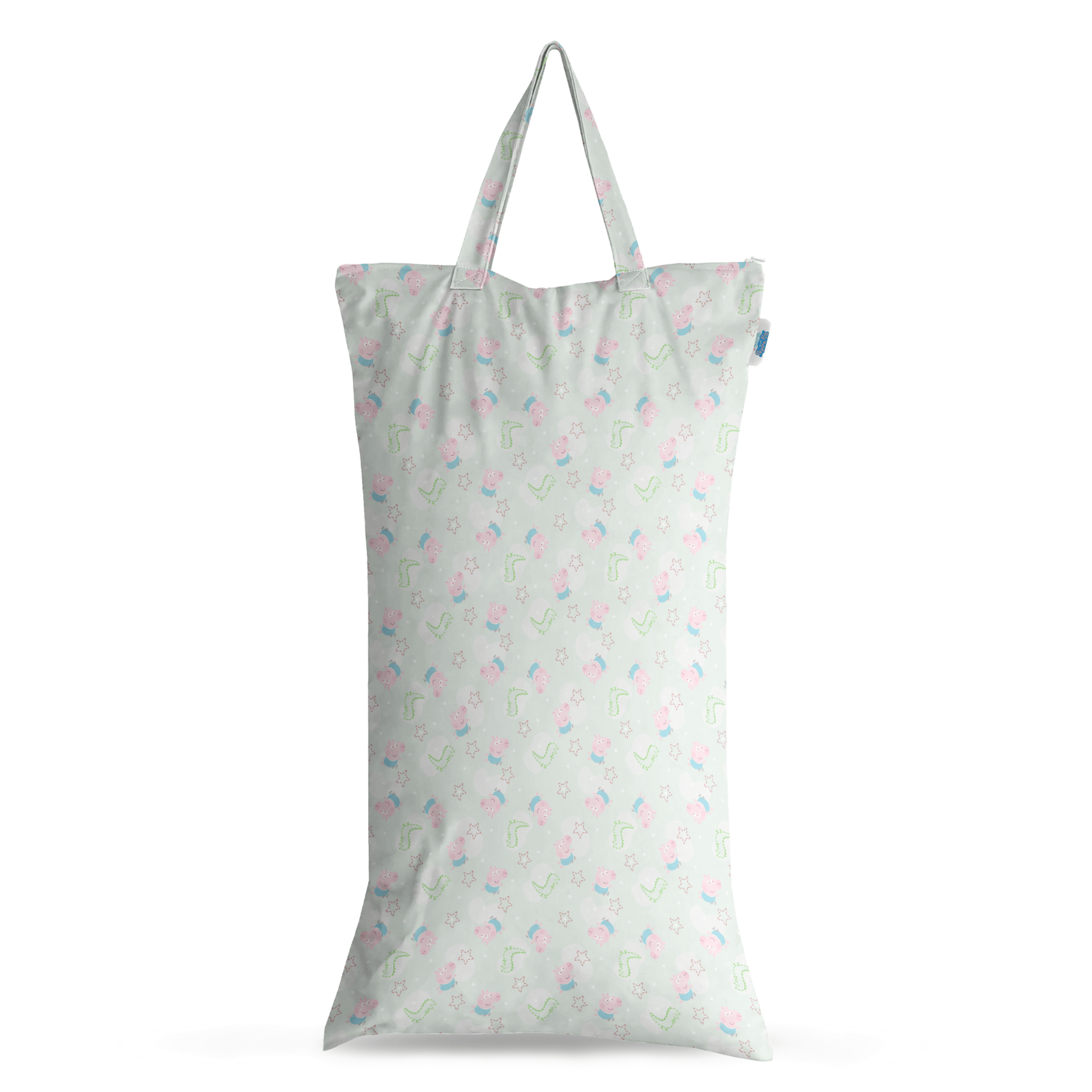 Peppa Pig XL Wet Bag Reusable Cloth Nappy Pail Sage