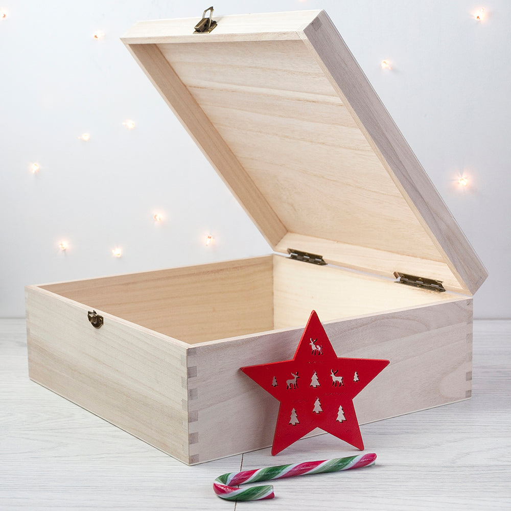 Personalised Christmas Eve Box with Gift Wrap Design