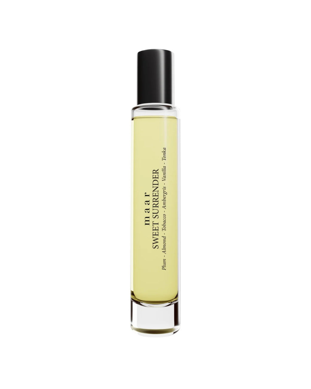 bold closeup of sweet surrender perfume oil with rich plum and tobacco notes