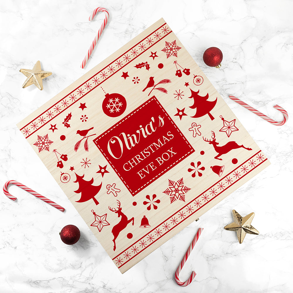 Personalised Festive Scandi Christmas Eve Box