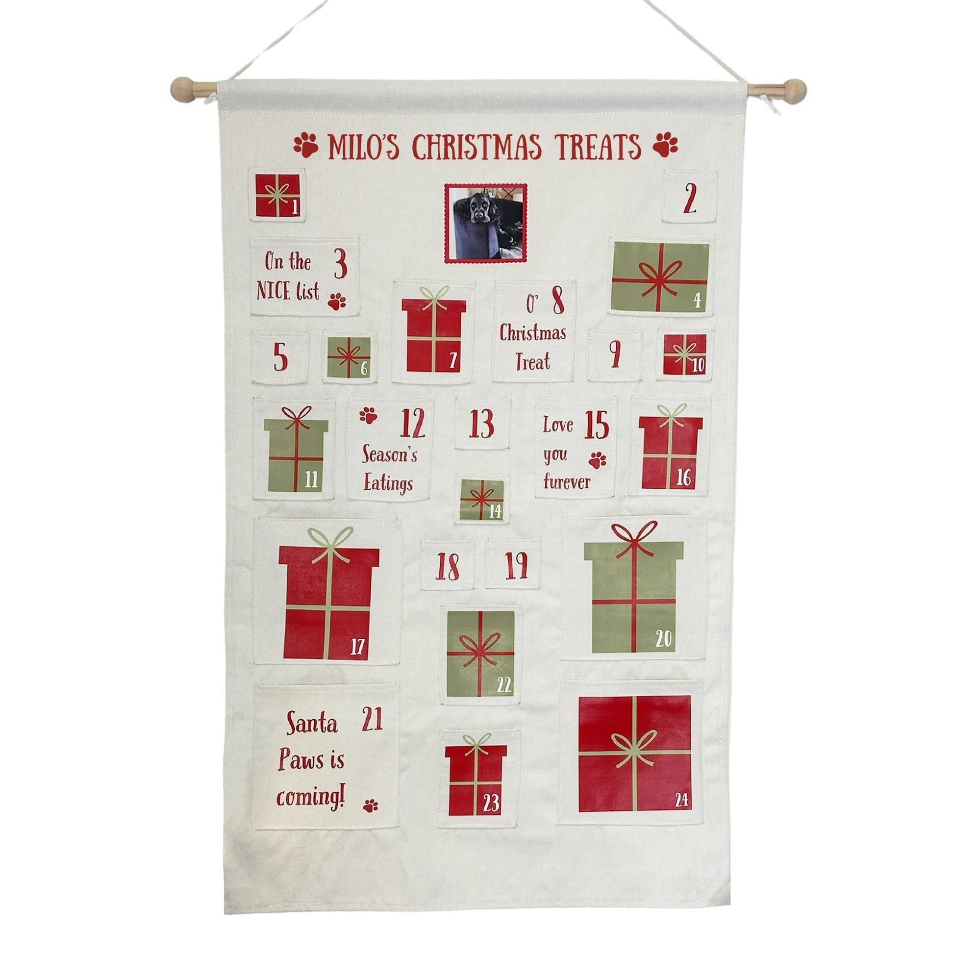 Personalised Pet Advent Calendar with Custom Name