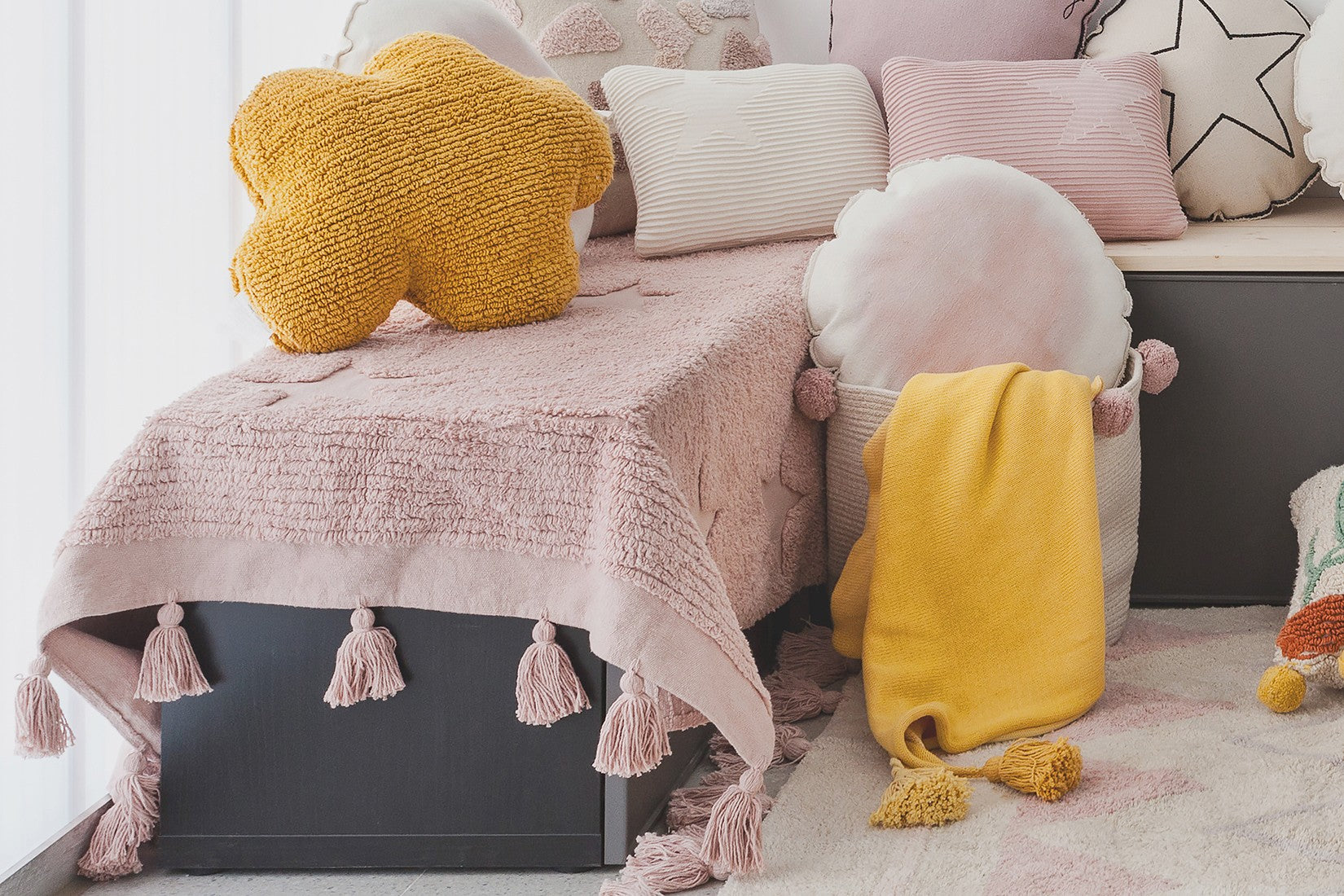 Transform Your Child's Space with the Bouncy Cotton Cloud Pillow by Lorena Canals at www.brixbailey.com