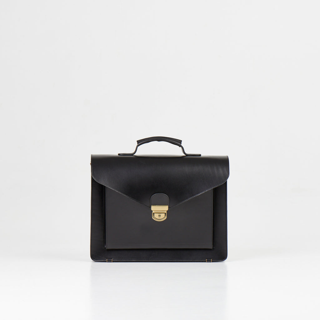 Handmade Estonian Leather Briefcase – Durable & Unique Design by Papillon at www.brixbailey.com