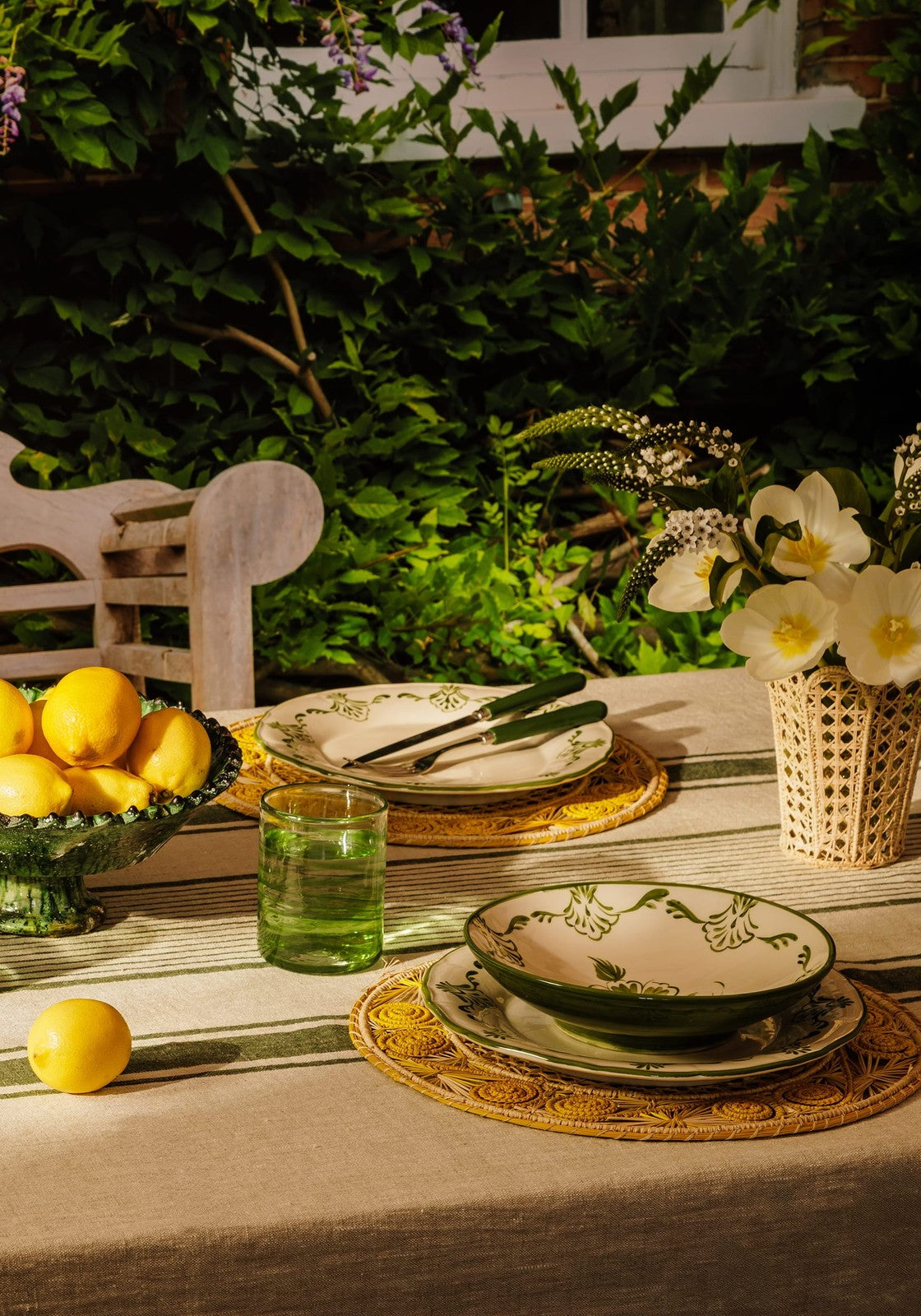 Atlántico Iraca Woven Placemat, Yellow
