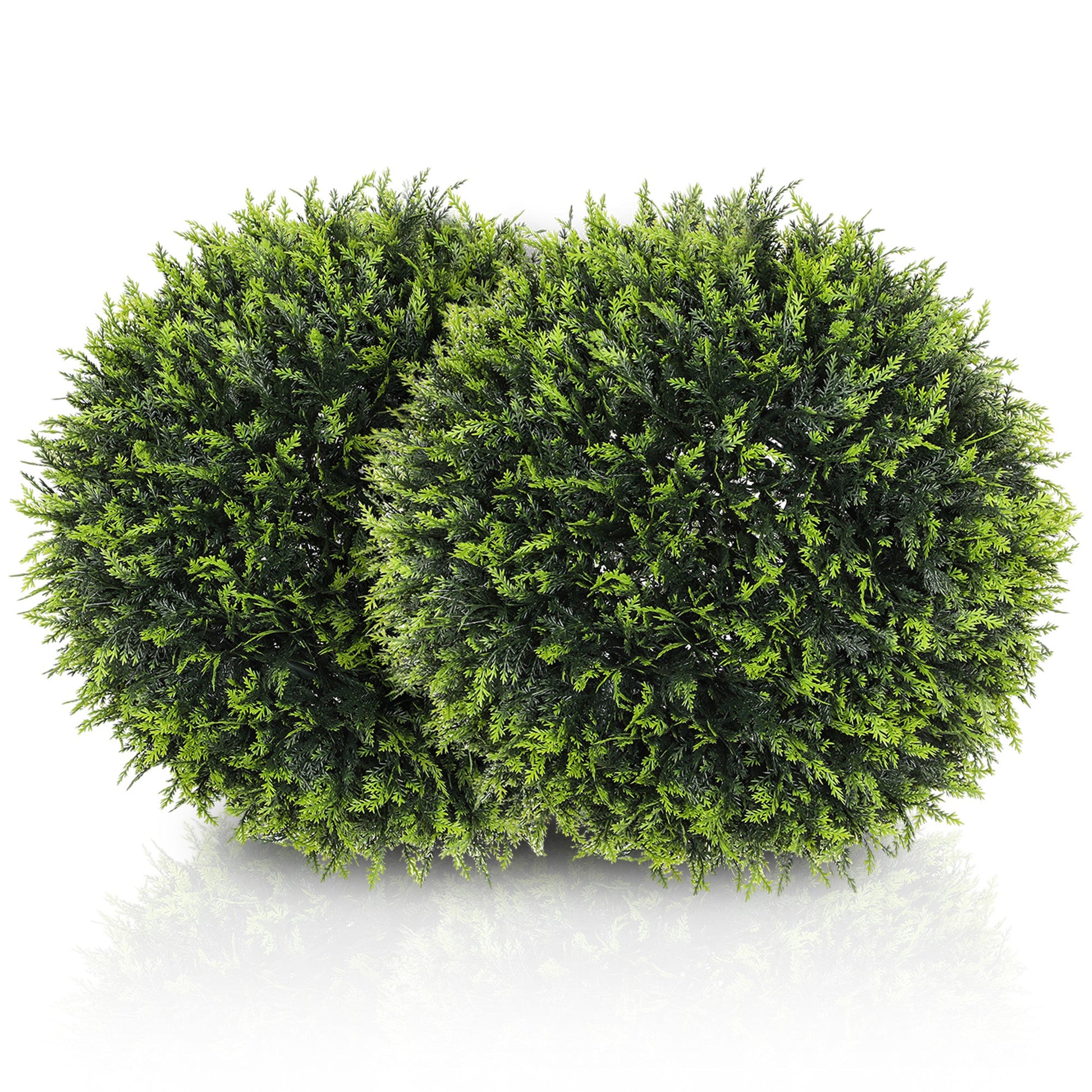Set of 2 Artificial Topiary Balls in Green