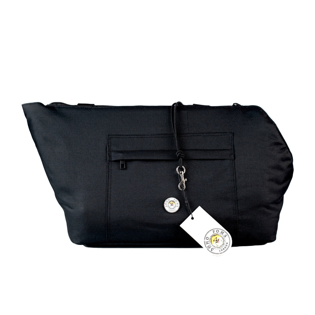 Black Waterproof Pet Carrier Bag for Dogs and Cats