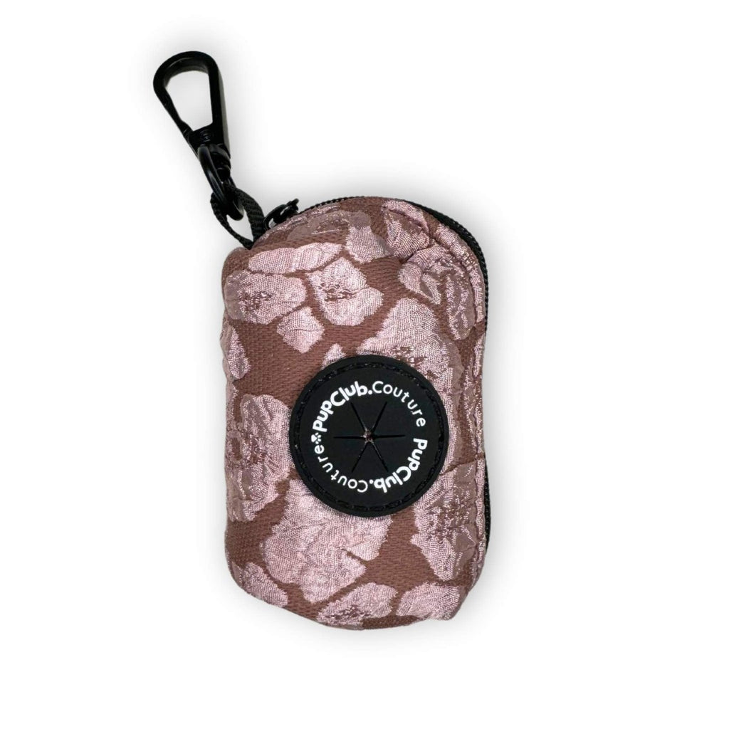 Luxe Mocha Petals Poop Bag Holder
