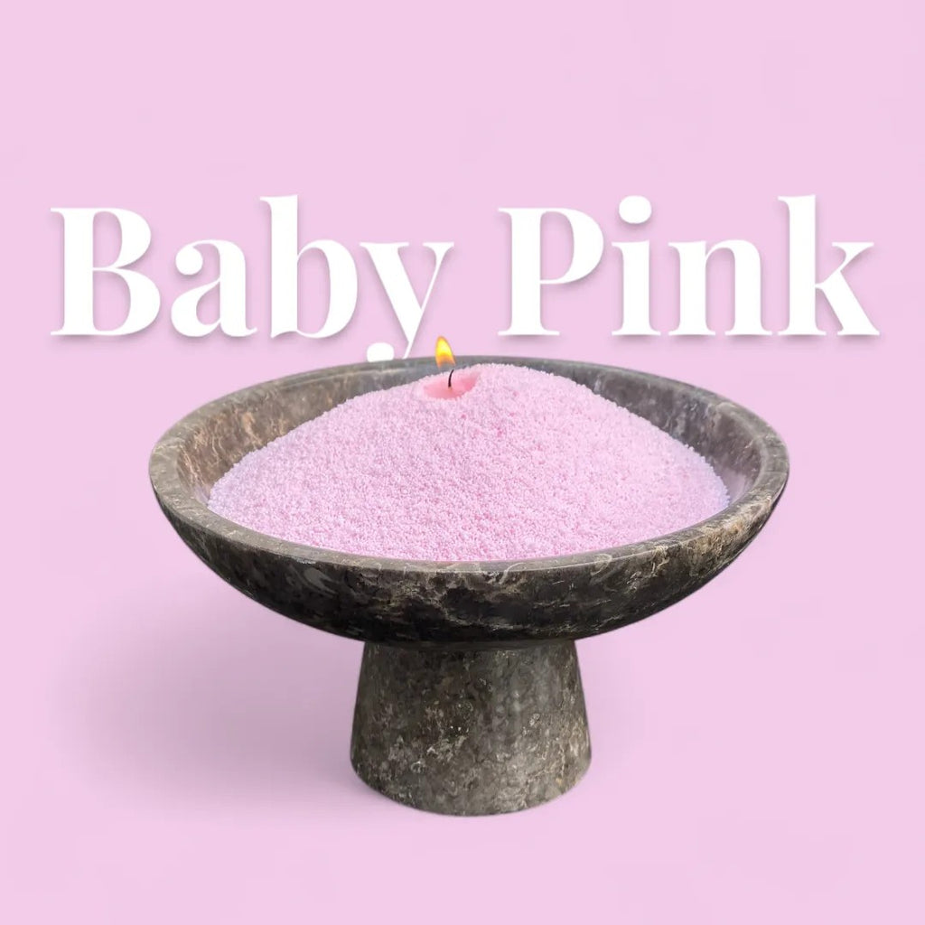 Powdered Candle Refill Kit – Unscented Baby Pink, 330g