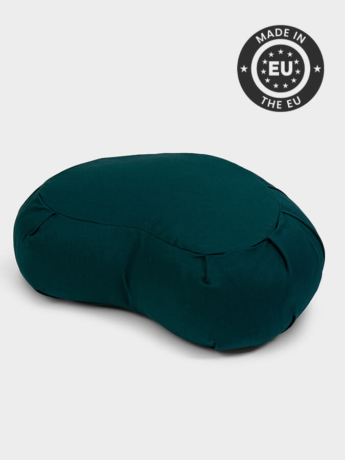 Organic Buckwheat Zafu Crescent Meditation Cushion