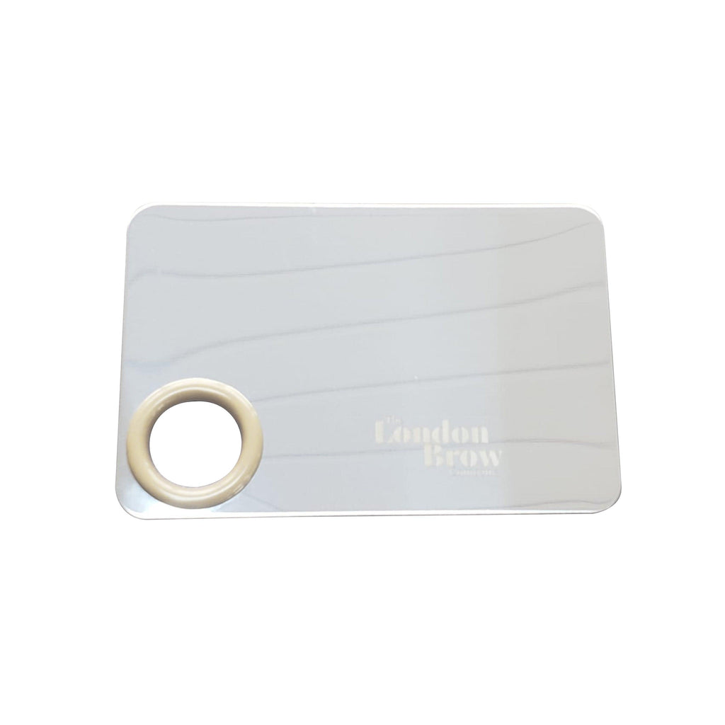 Stainless Steel Brow Mixing Palette with Professional Mixer