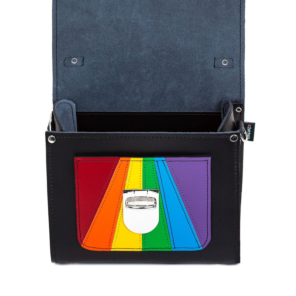 Handmade Leather Sugarcube Handbag Pride