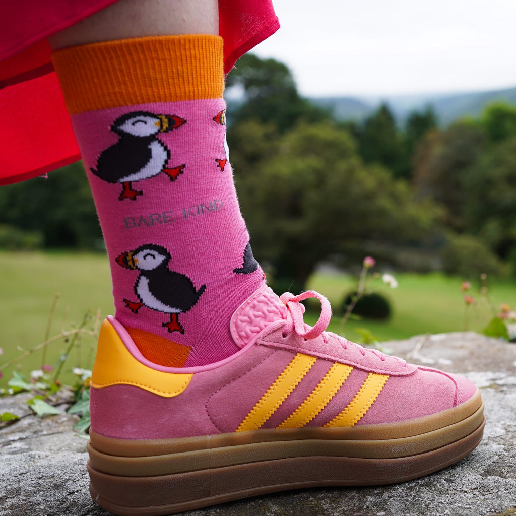 Puffin Couple Bamboo Sock Set for Two