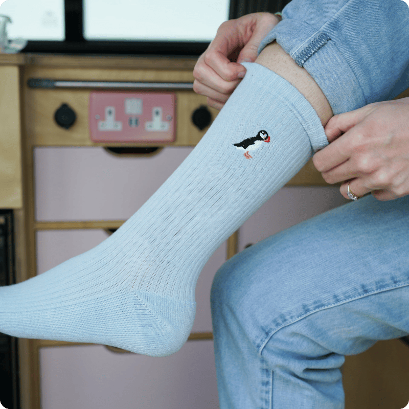 Blue Puffin 2 Pack Bamboo Sock Set