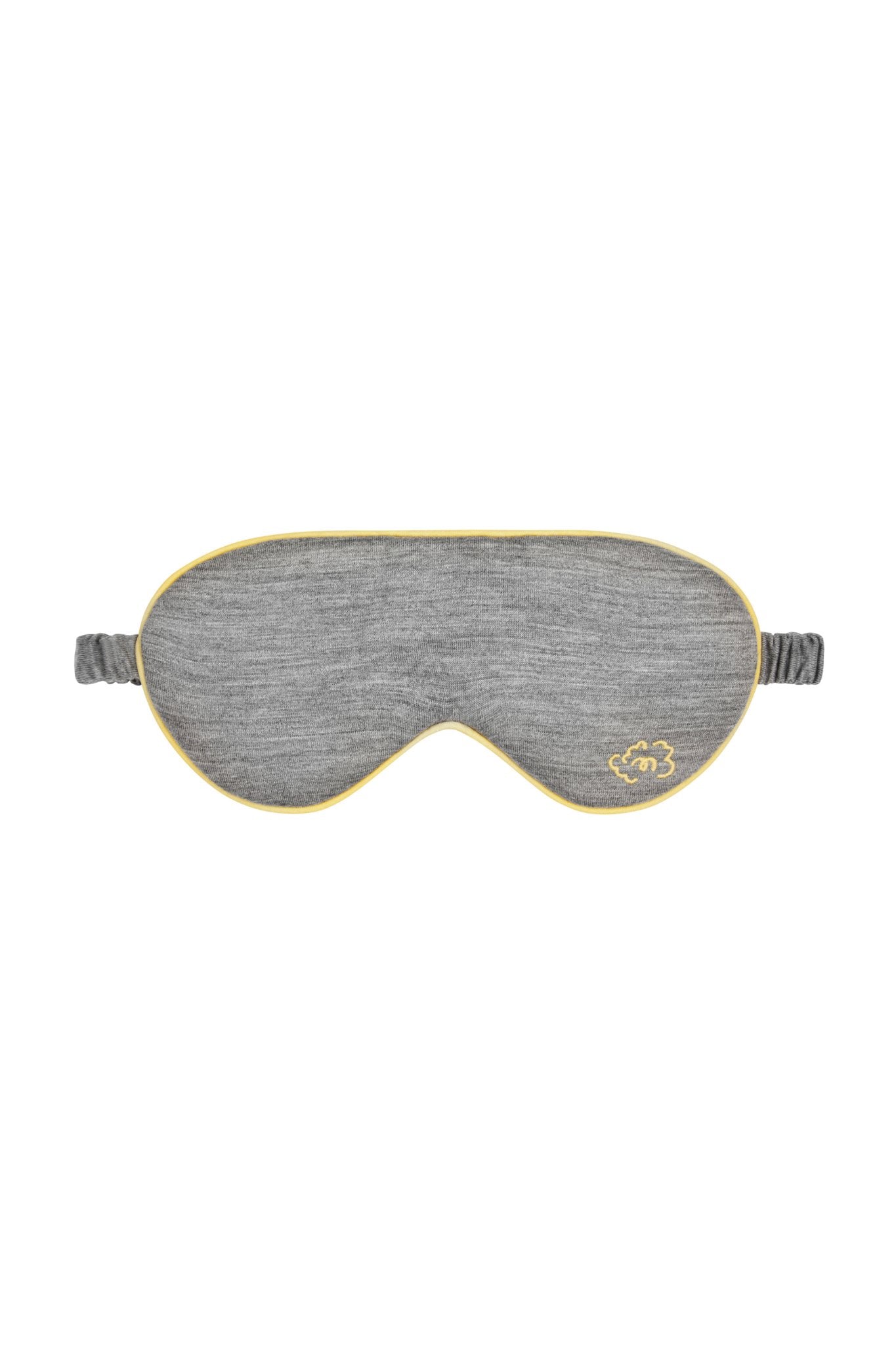 Pure Merino Sleepy Eye Mask in Grey Marle