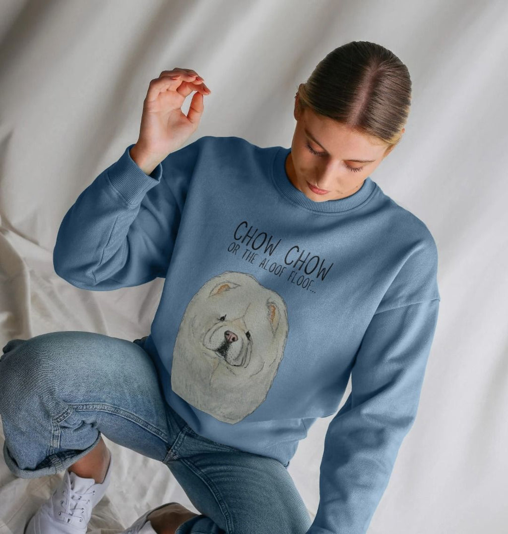 Cream Chow Chow Women's Oversized Sweatshirt