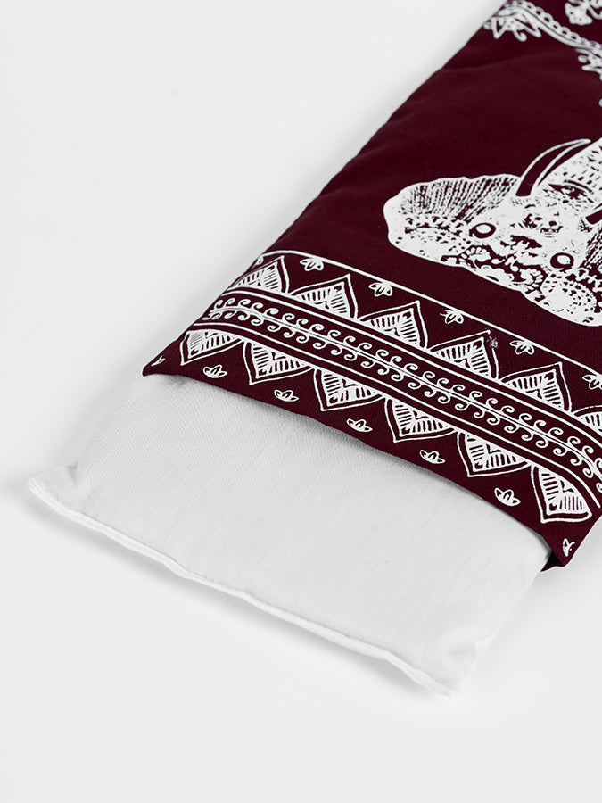 Organic Cotton Lavender Scented Eye Pillow with Linseed Fill