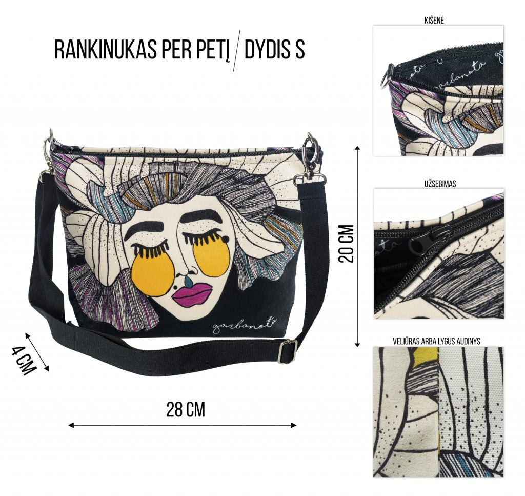 Versatile Artist-Designed Crossbody Bag – Stylish & Functional by Garbanota at www.brixbailey.com