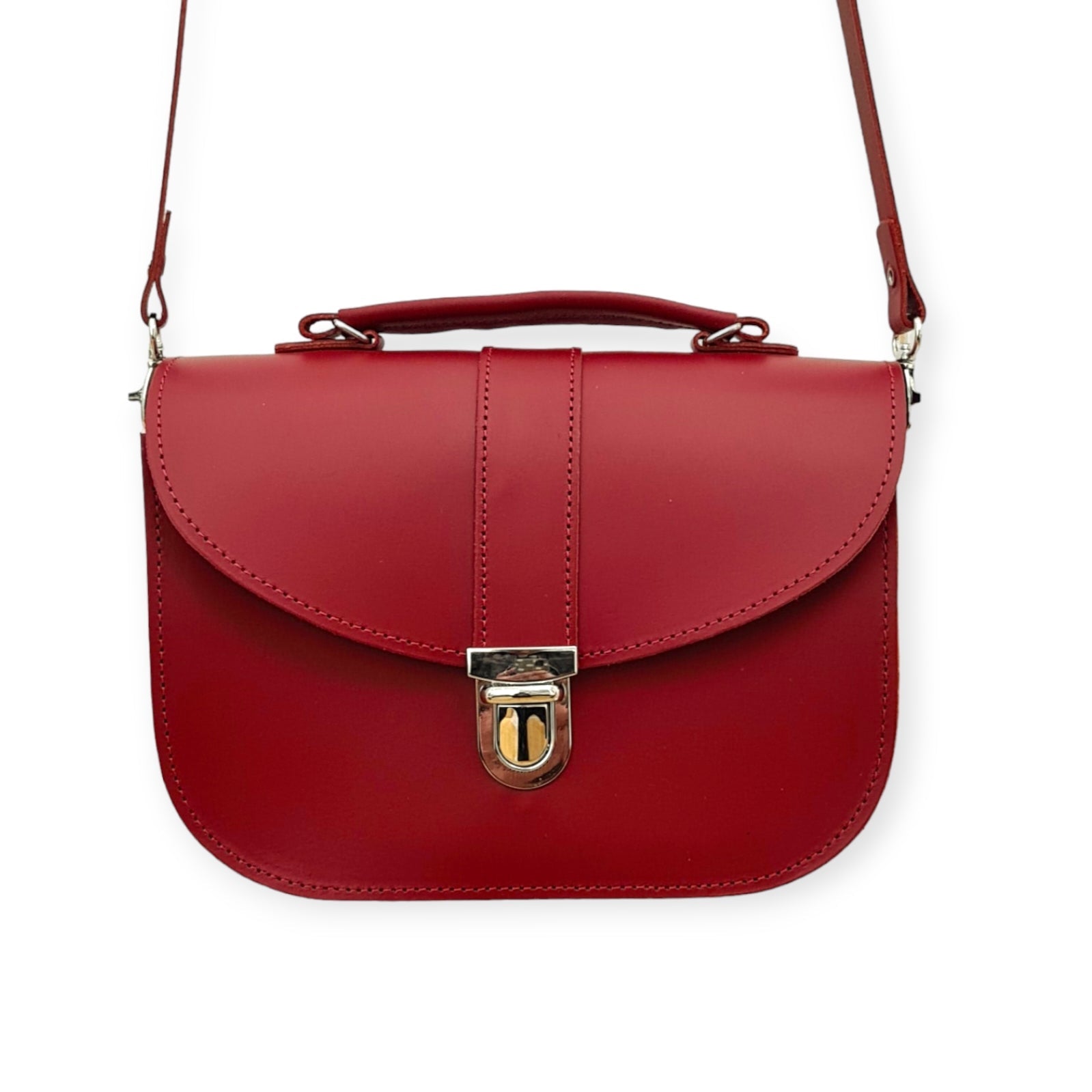 Handmade Red Leather Bag