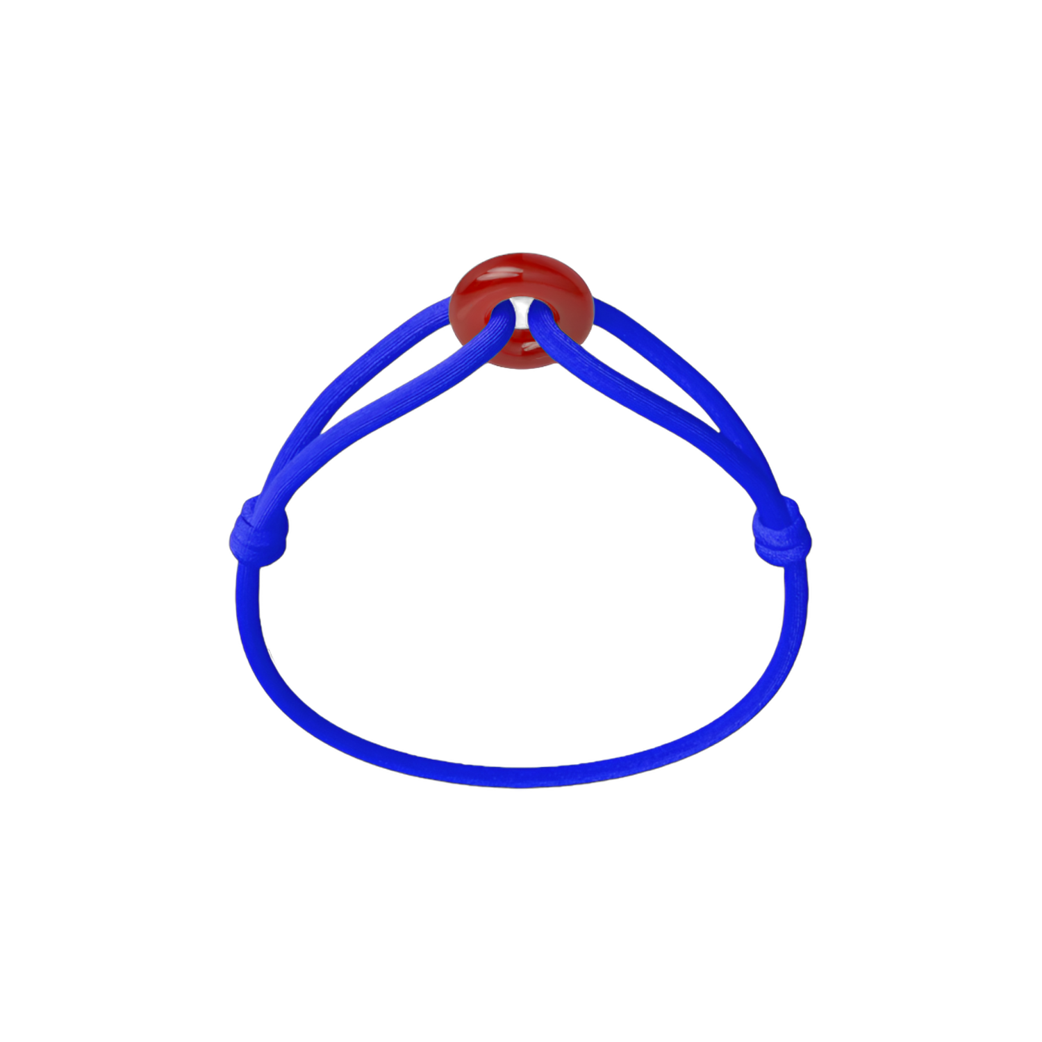 Red Soho Cord Bracelet with Carnelian
