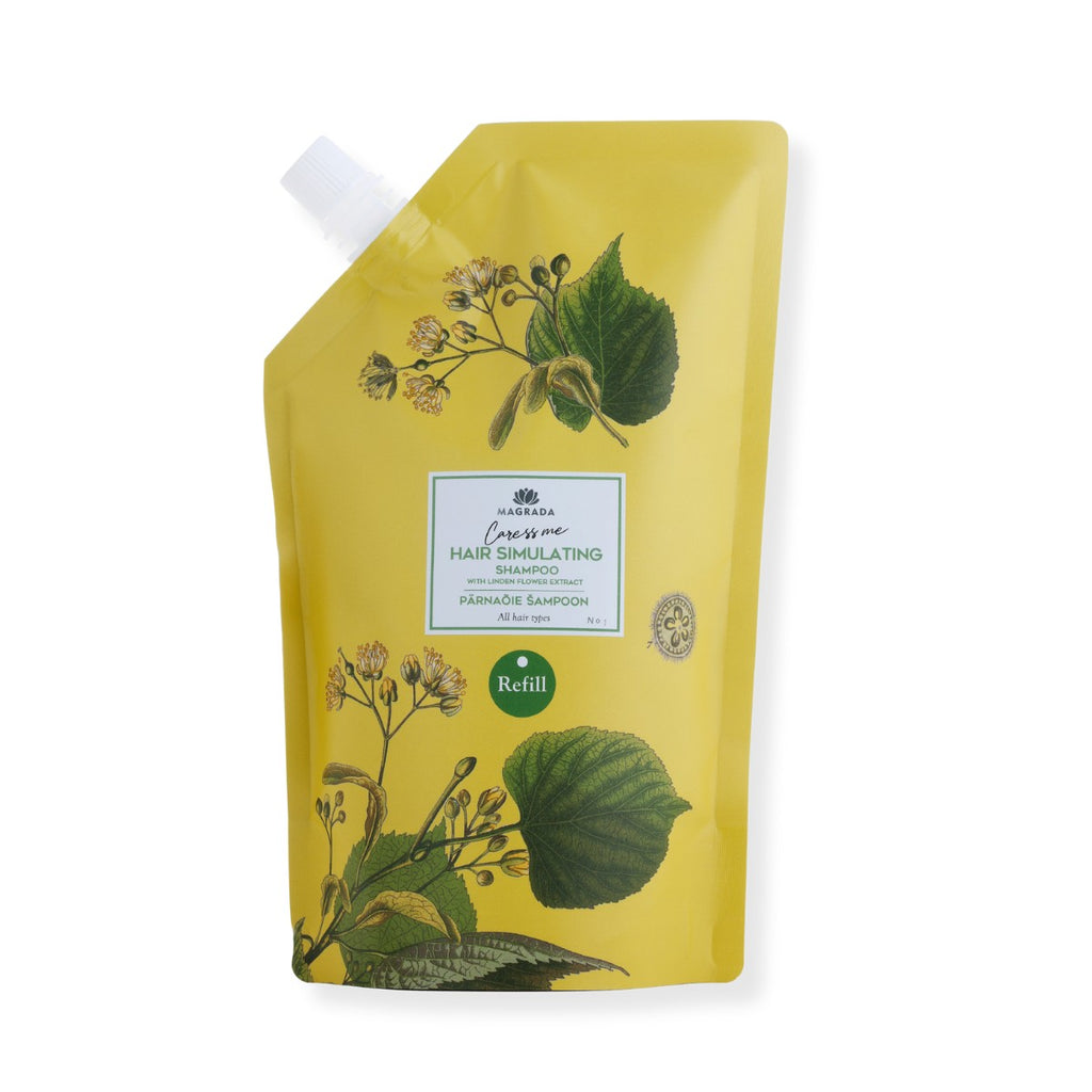 Even More Sweet Linden Flower Care - Award-Winning Hair Growth Stimulating Shampoo 500ml Refill by Magrada Organic Cosmetics at www.brixbailey.com