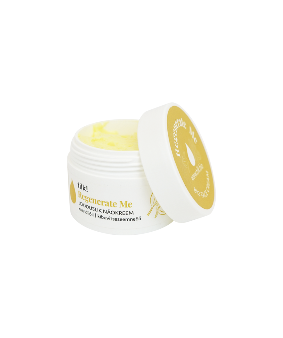 Regenerate Me – Nourishing Carrot Oil Face Cream with UV Protection by Tilk! at www.brixbailey.com
