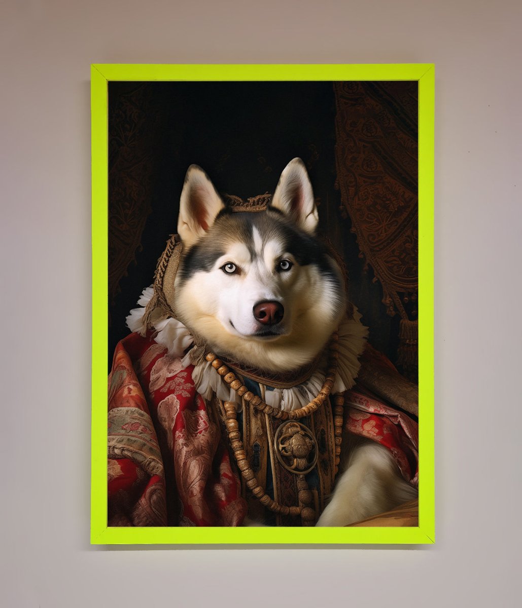 Renaissance Husky Framed Print