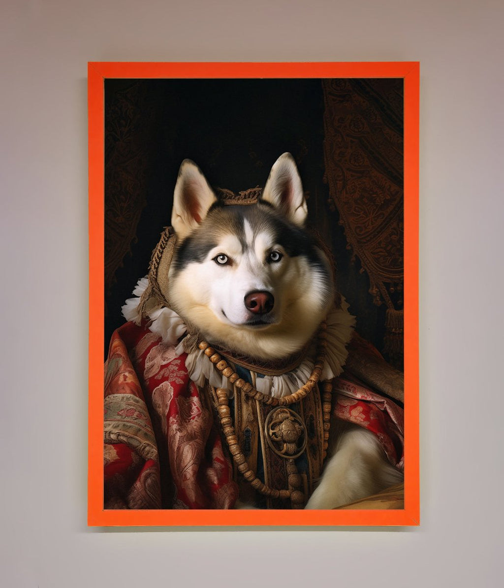 Renaissance Husky Framed Print