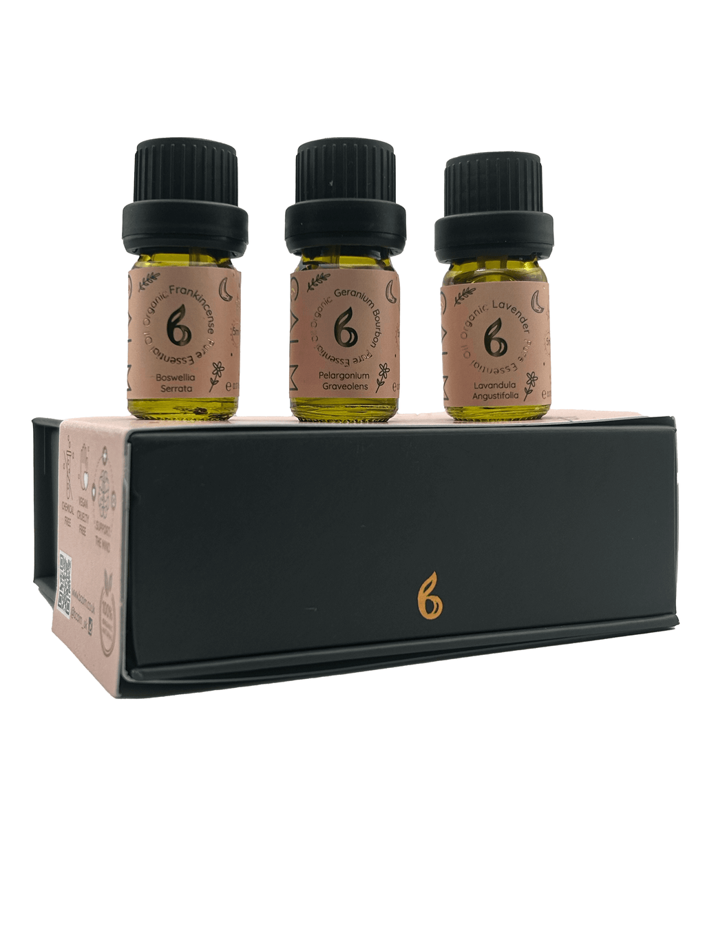 Geo Cut Glass Aroma Diffuser with Rest Calm Oil Set