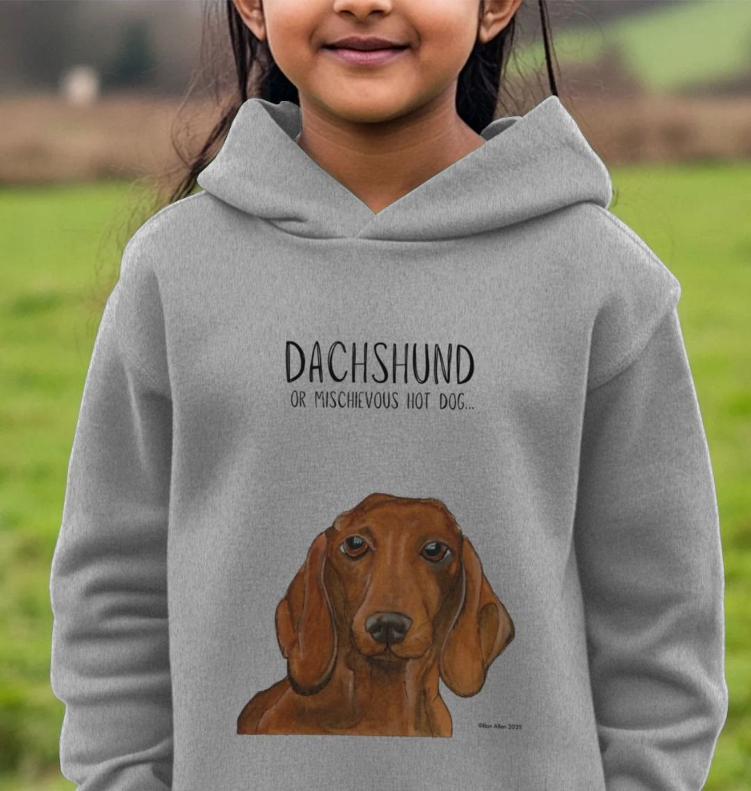 Dachshund Kids Hoodie Cozy Cute and Doxie Approved