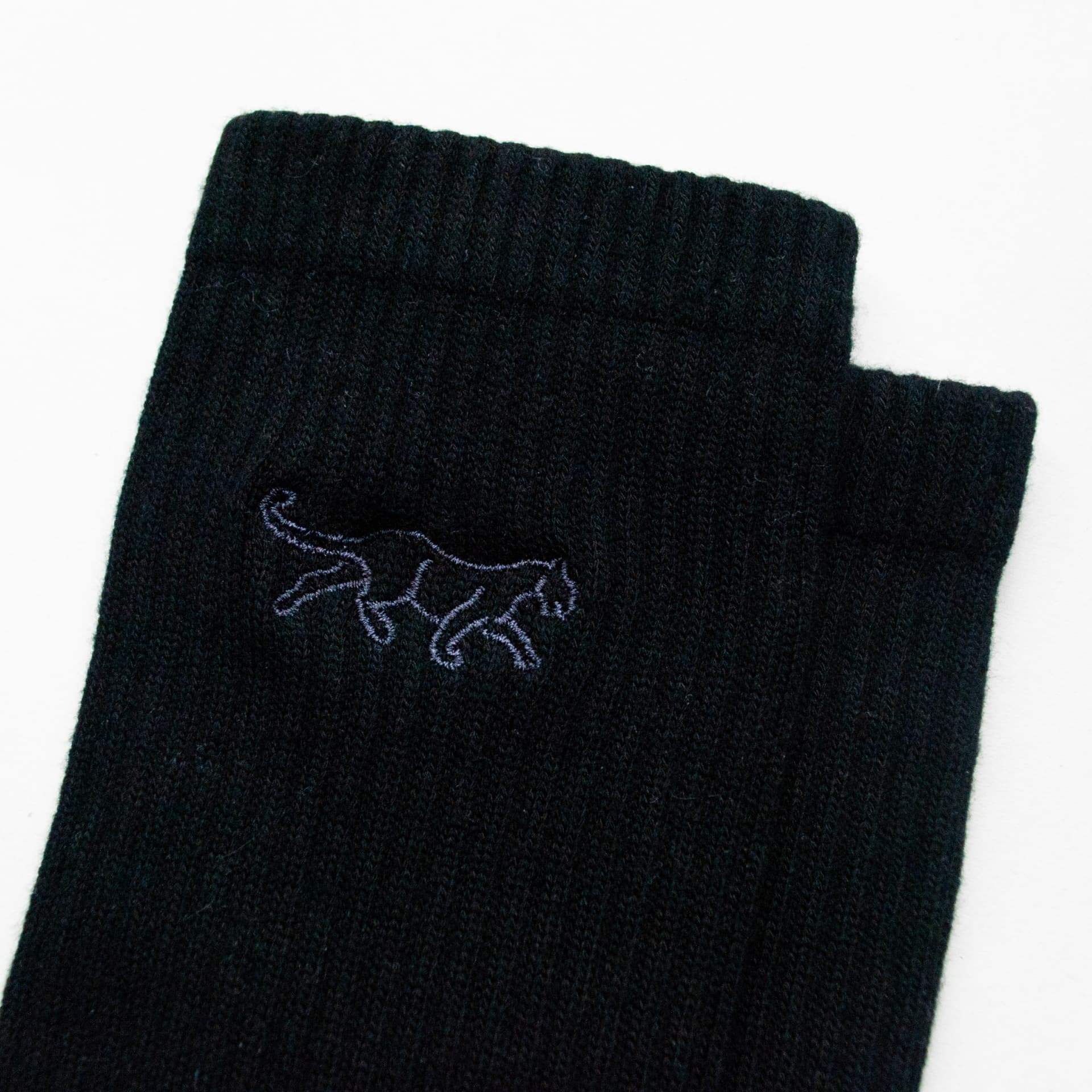 Black and White Ribbed Bamboo Sock Set, 2 Pack