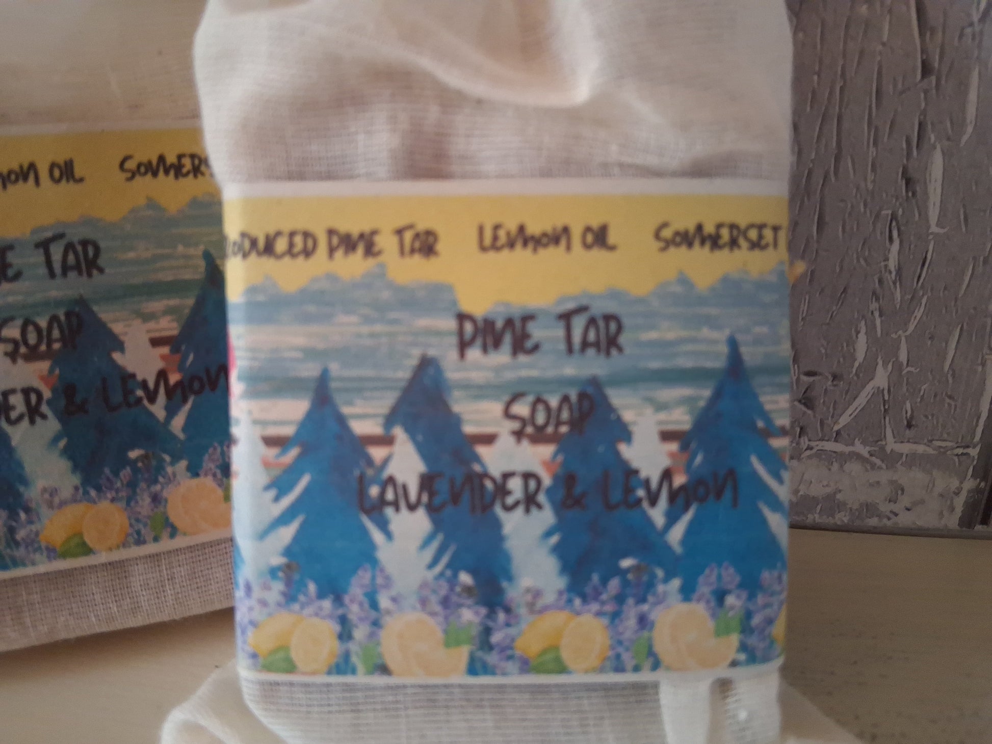 Pine Tar Soap with Lavender and Lemon