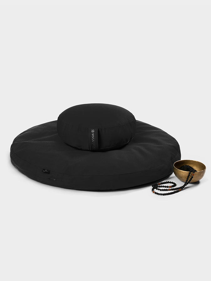Round Organic Zabuton Meditation Cushion Kit with Zafu