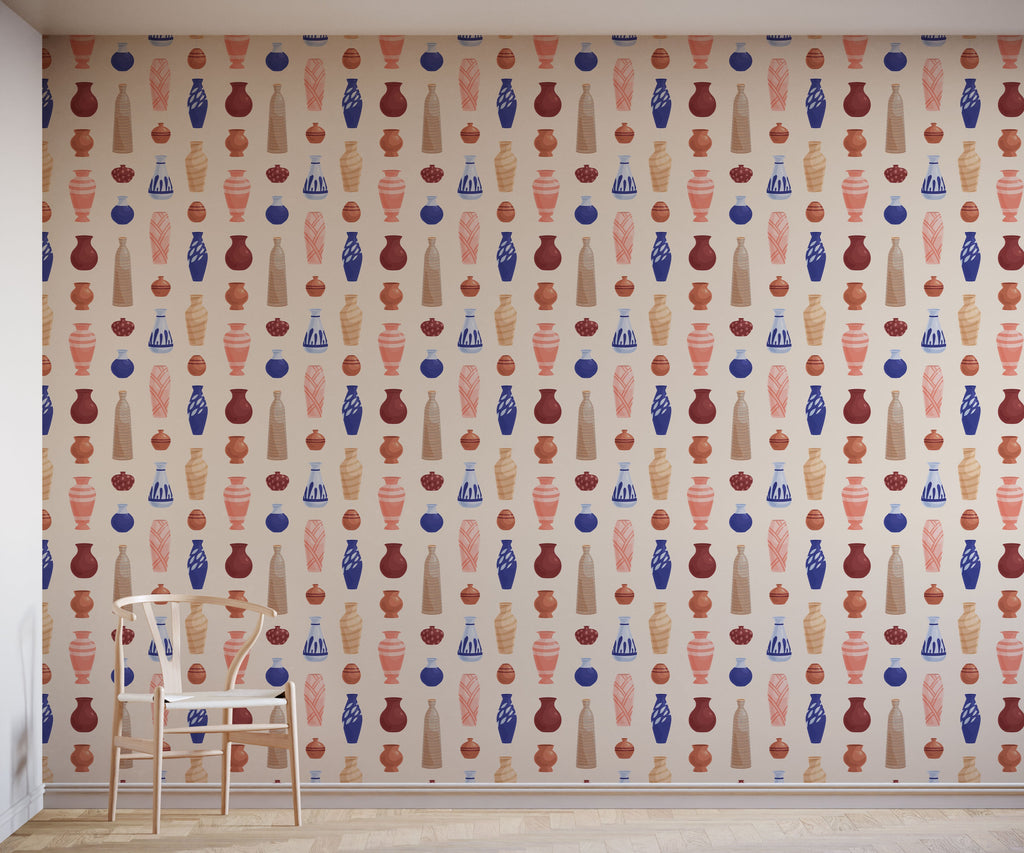 Roma Pottery Vase Wallpaper