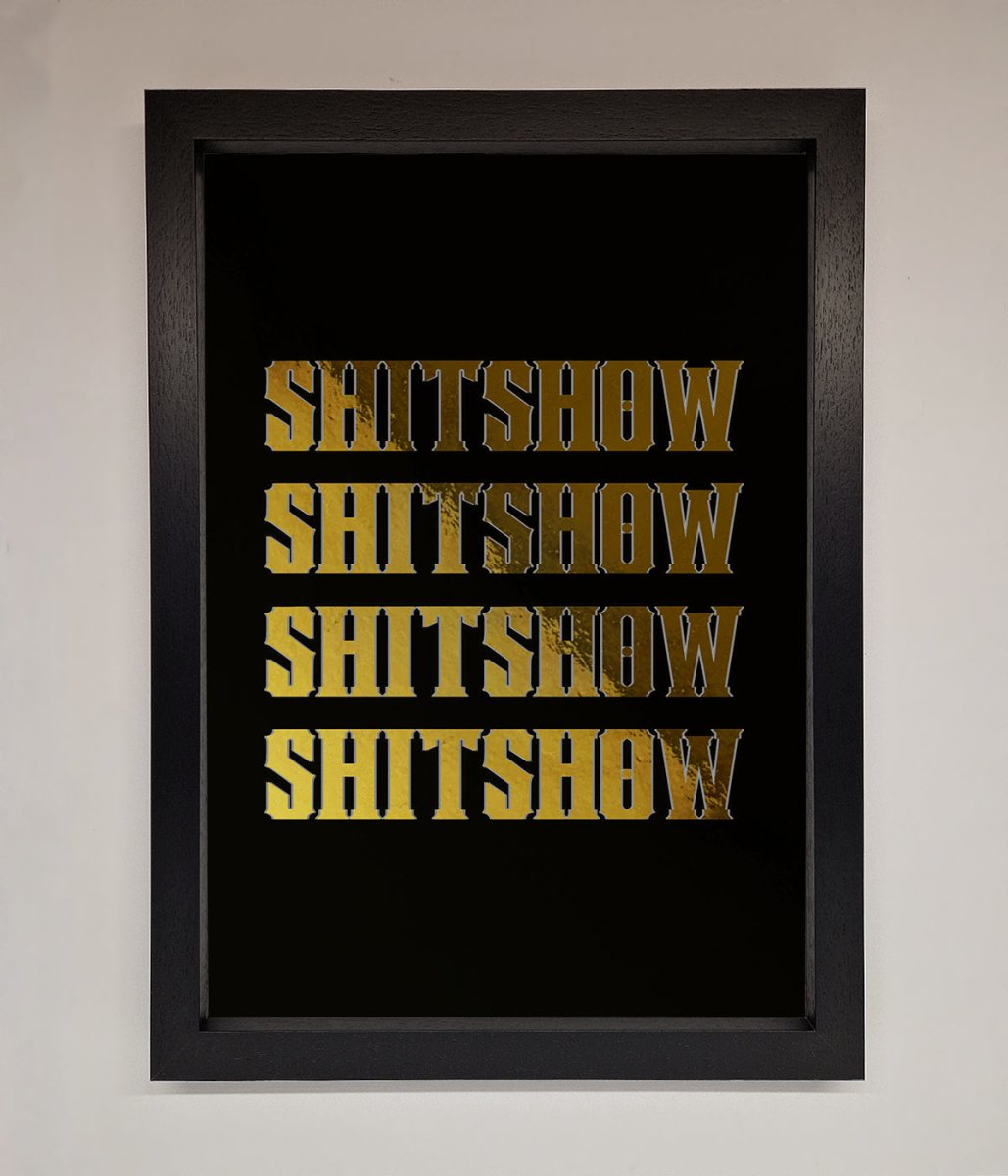 Rude Quote Foil Print