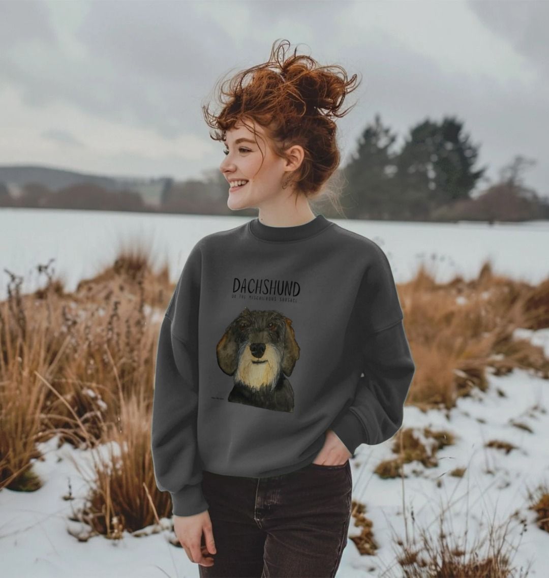 Wire Haired Dachshund Oversized Sweatshirt