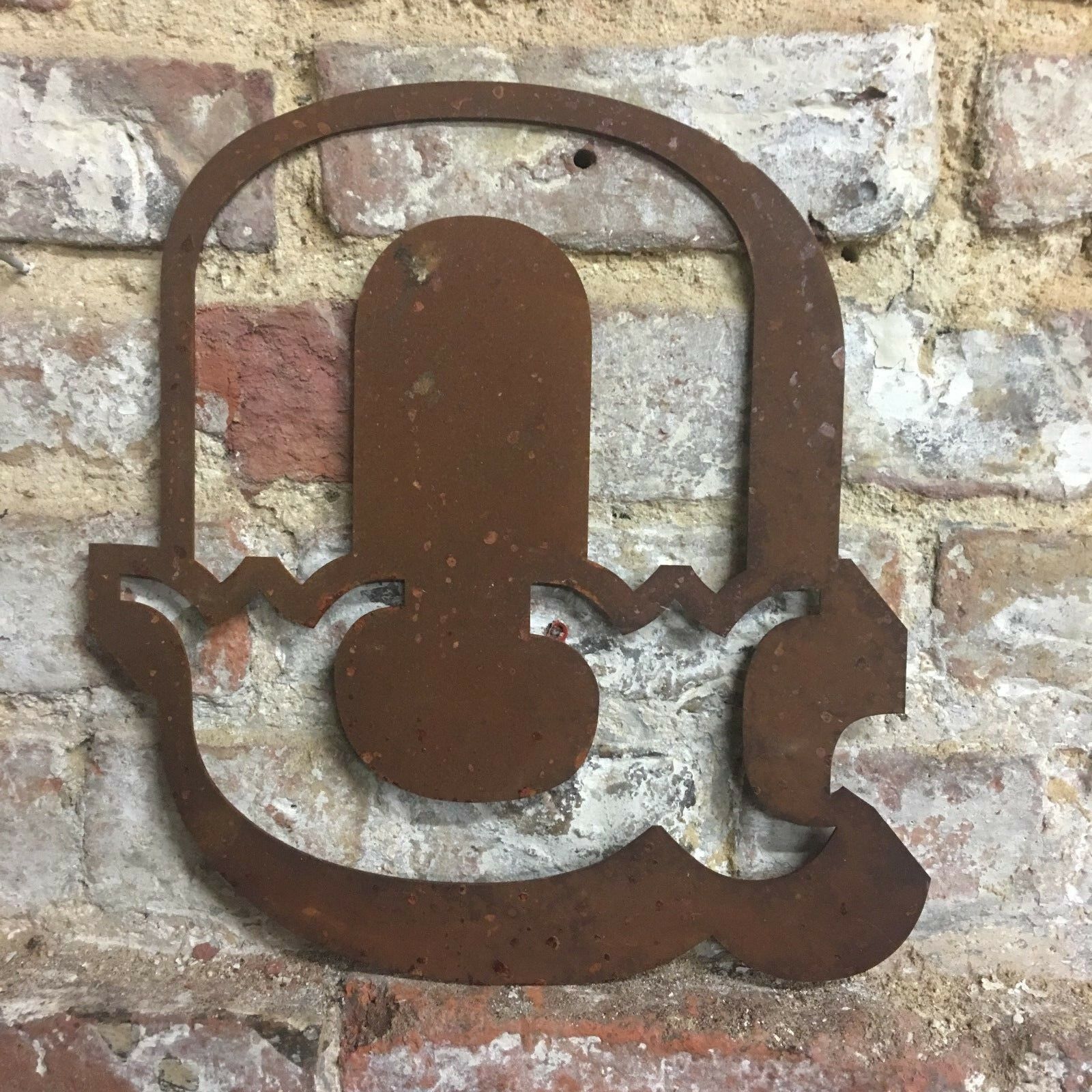Rusty 12 Inch Carnival Metal Letters A to Z