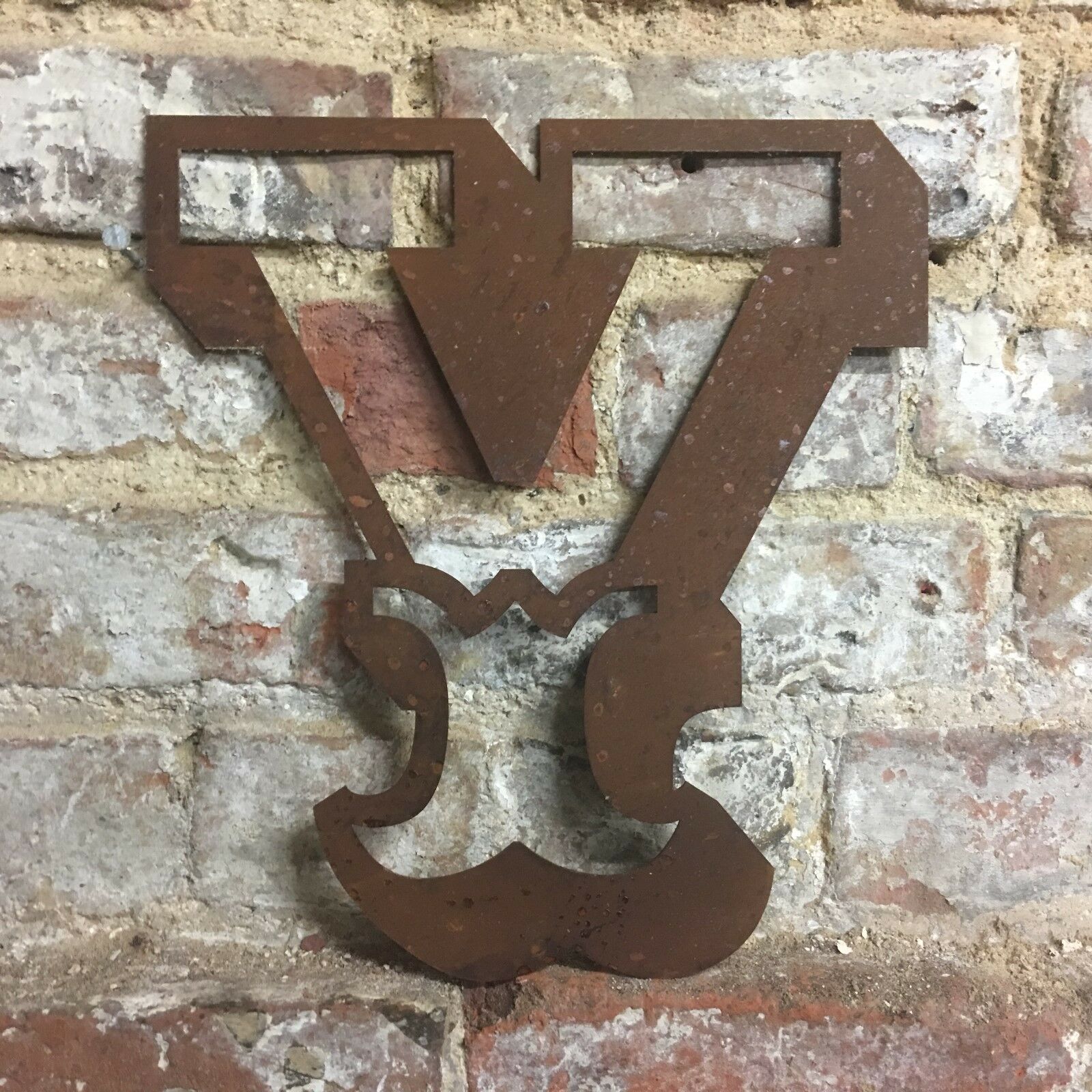 Rusty 12 Inch Carnival Metal Letters A to Z