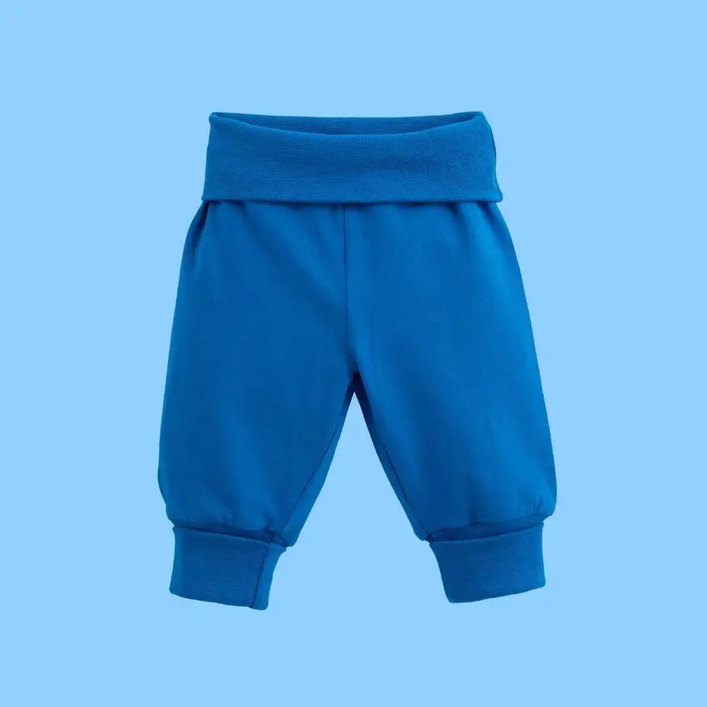 Organic Yoga Pants in Peacock Blue