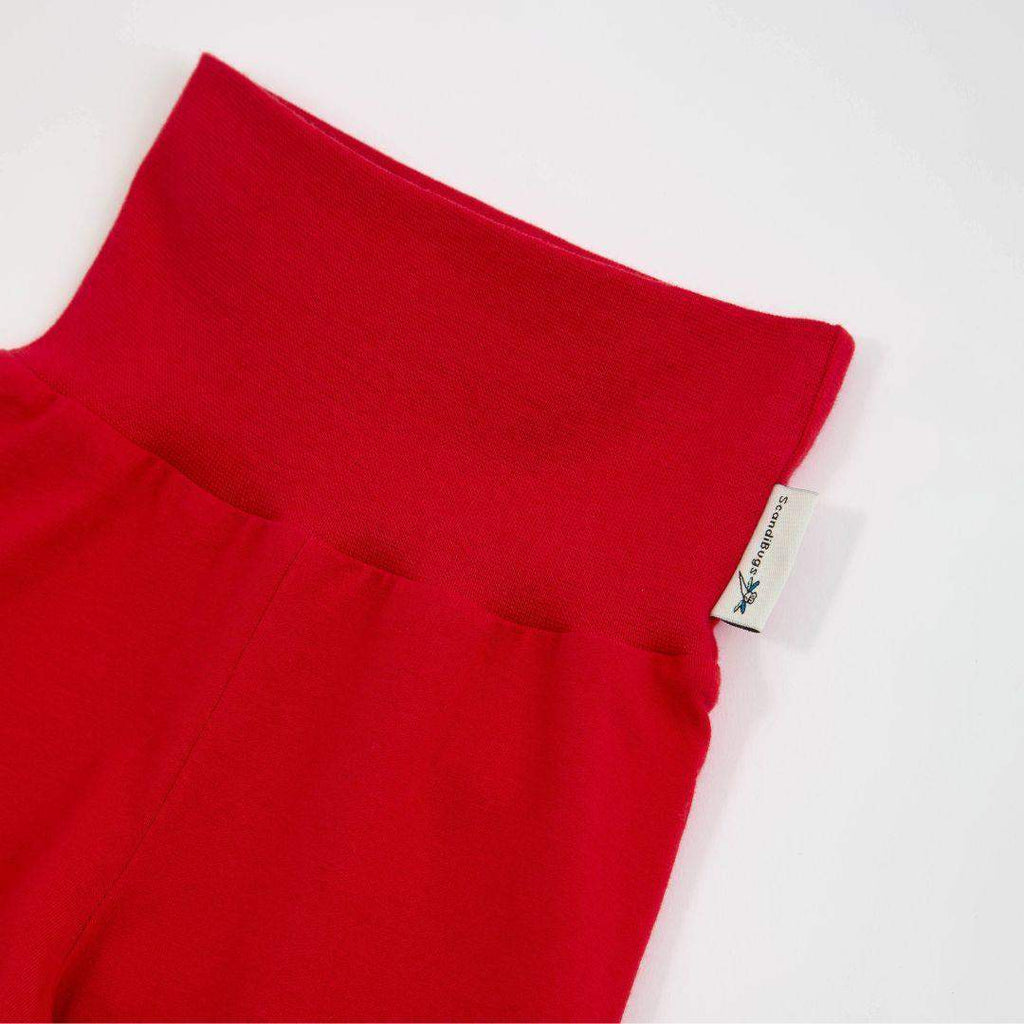 Organic Yoga Pants in Roaring Red