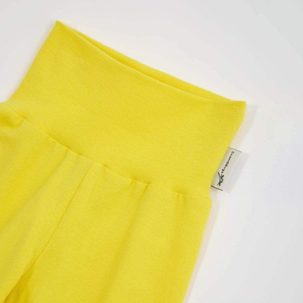 Organic Yoga Pants in Sunshine Yellow
