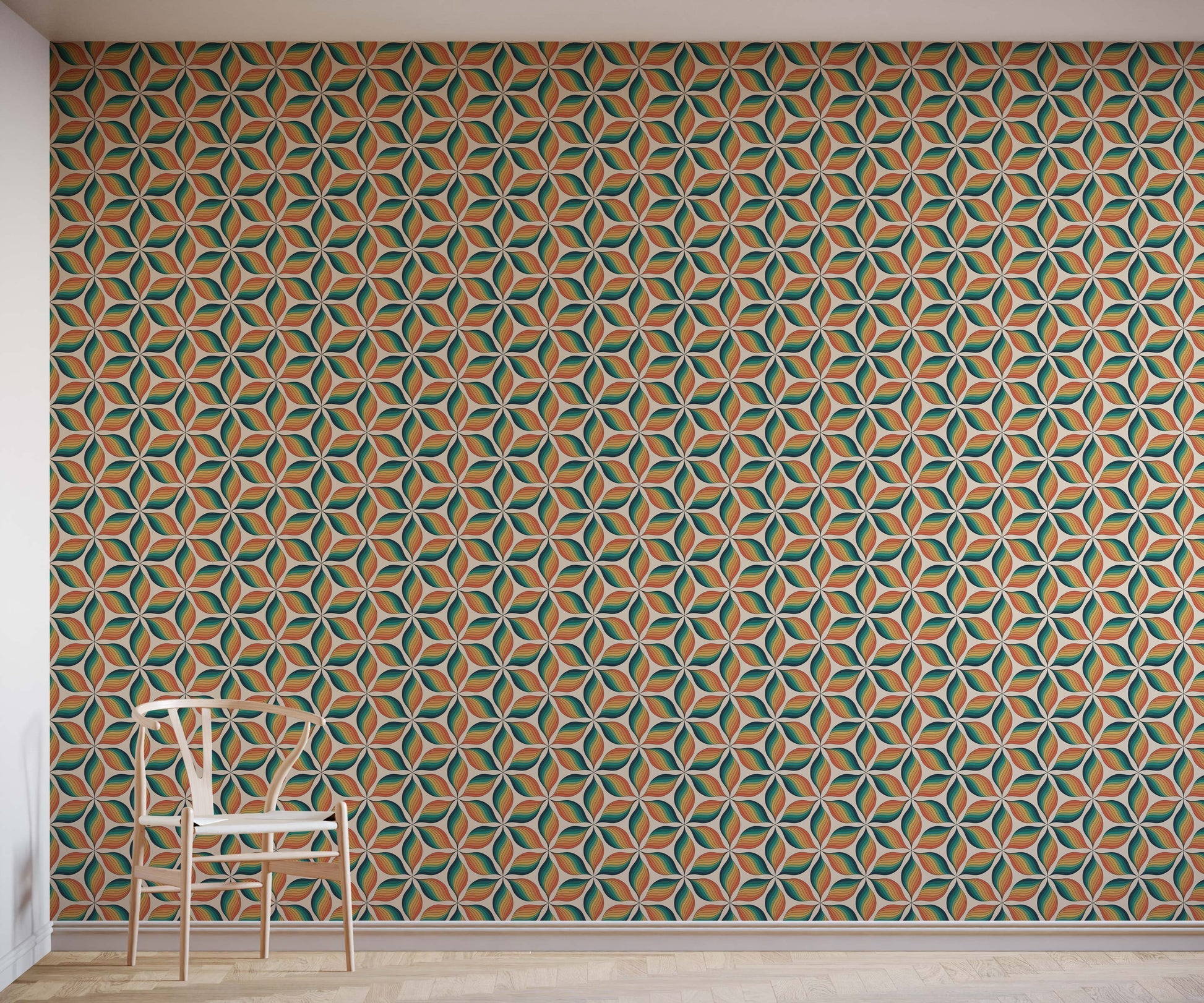 Selma Retro Geometric Pattern Cushion Cover