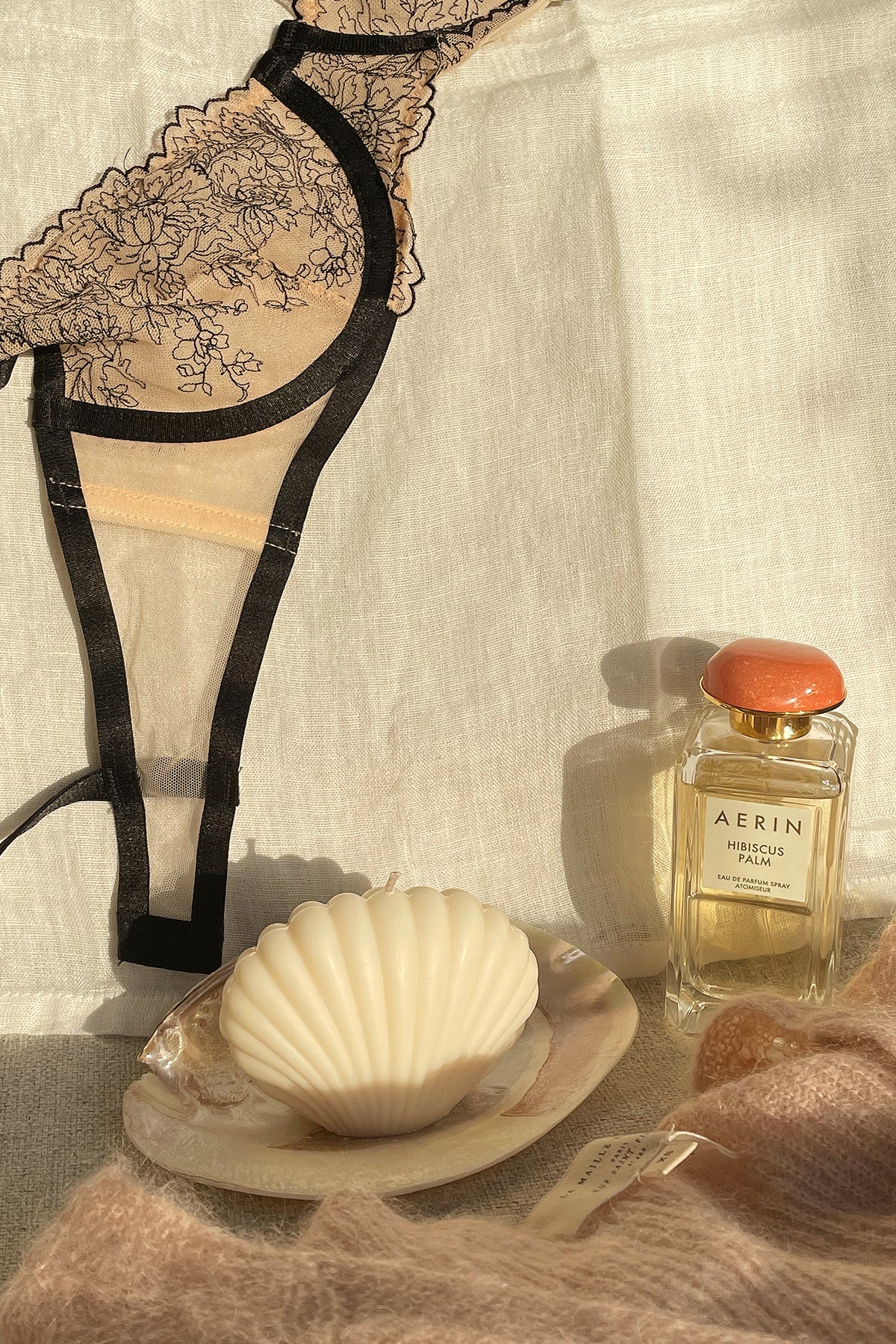Handmade Shell Candle in Pastel Colours