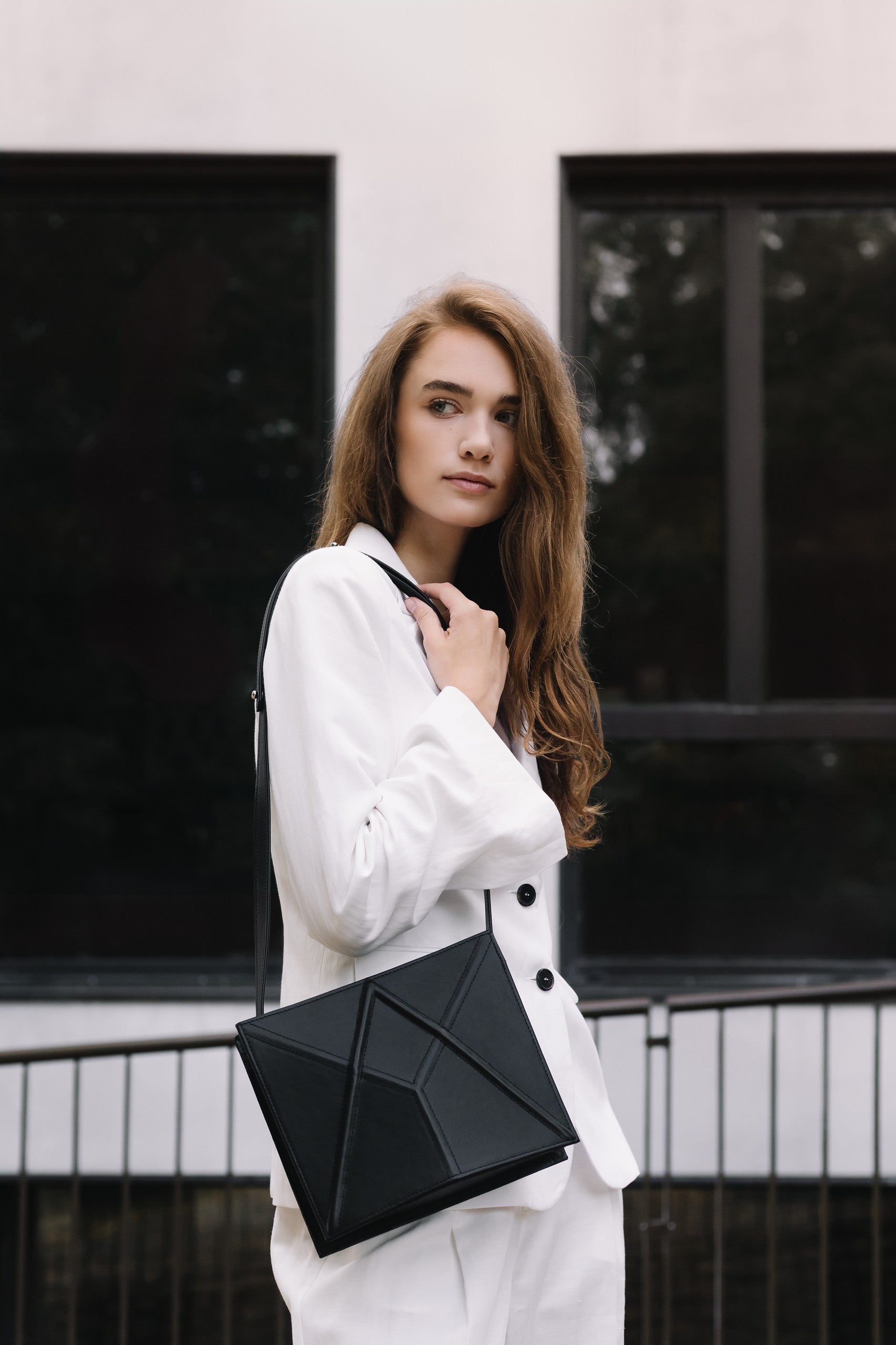 Handmade Shoulder Bag by Gerda Retter - Premium Italian Cowhide Leather with Adjustable Straps by Gerda Retter Design at www.brixbailey.com