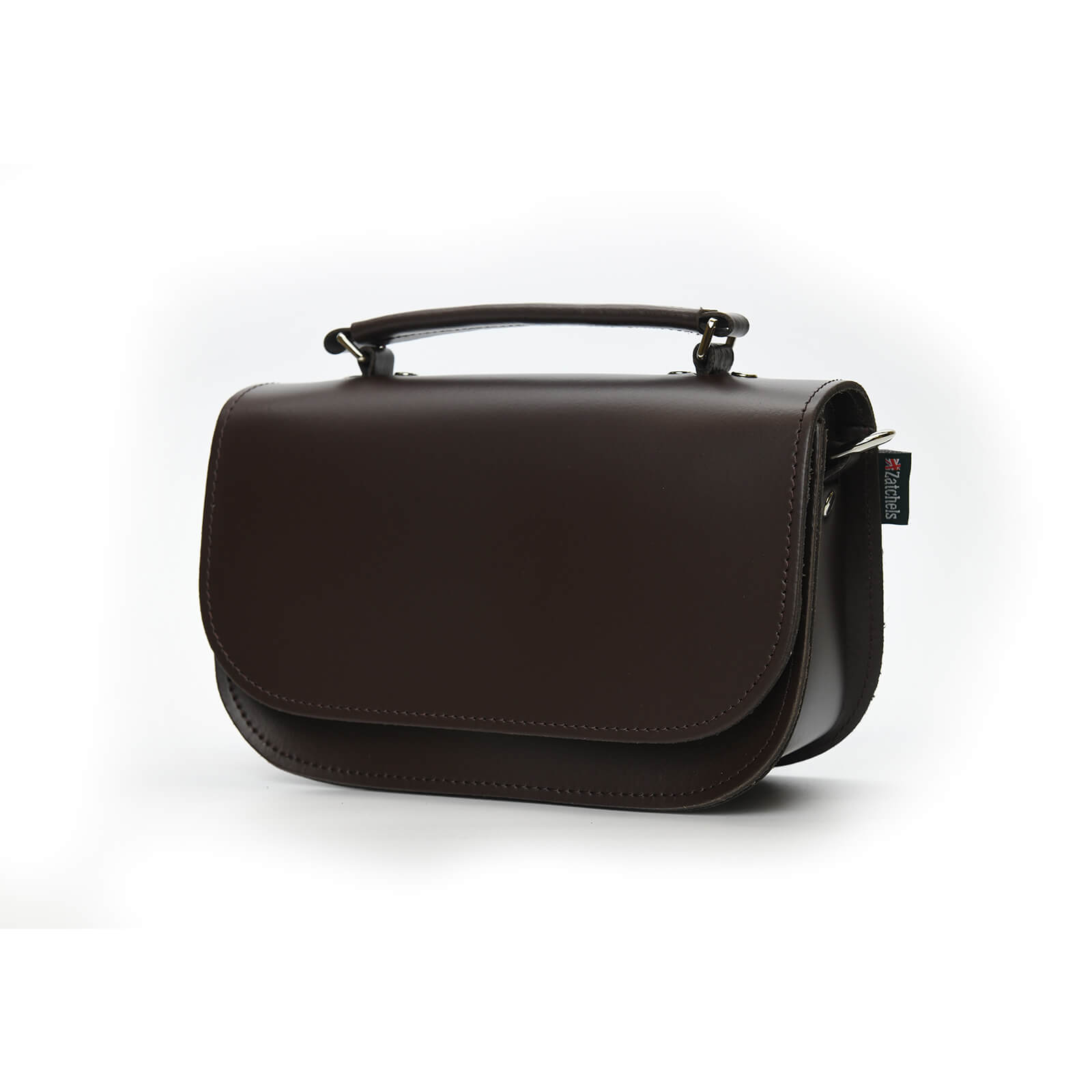 Aura Handmade Leather Bag in Dark Brown
