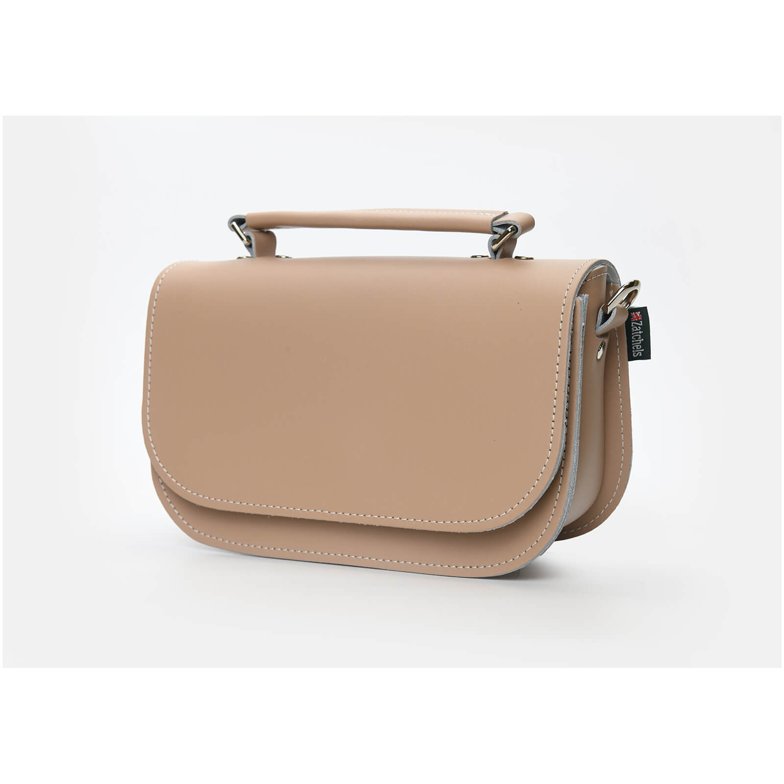 Aura Handmade Leather Bag in Iced Coffee