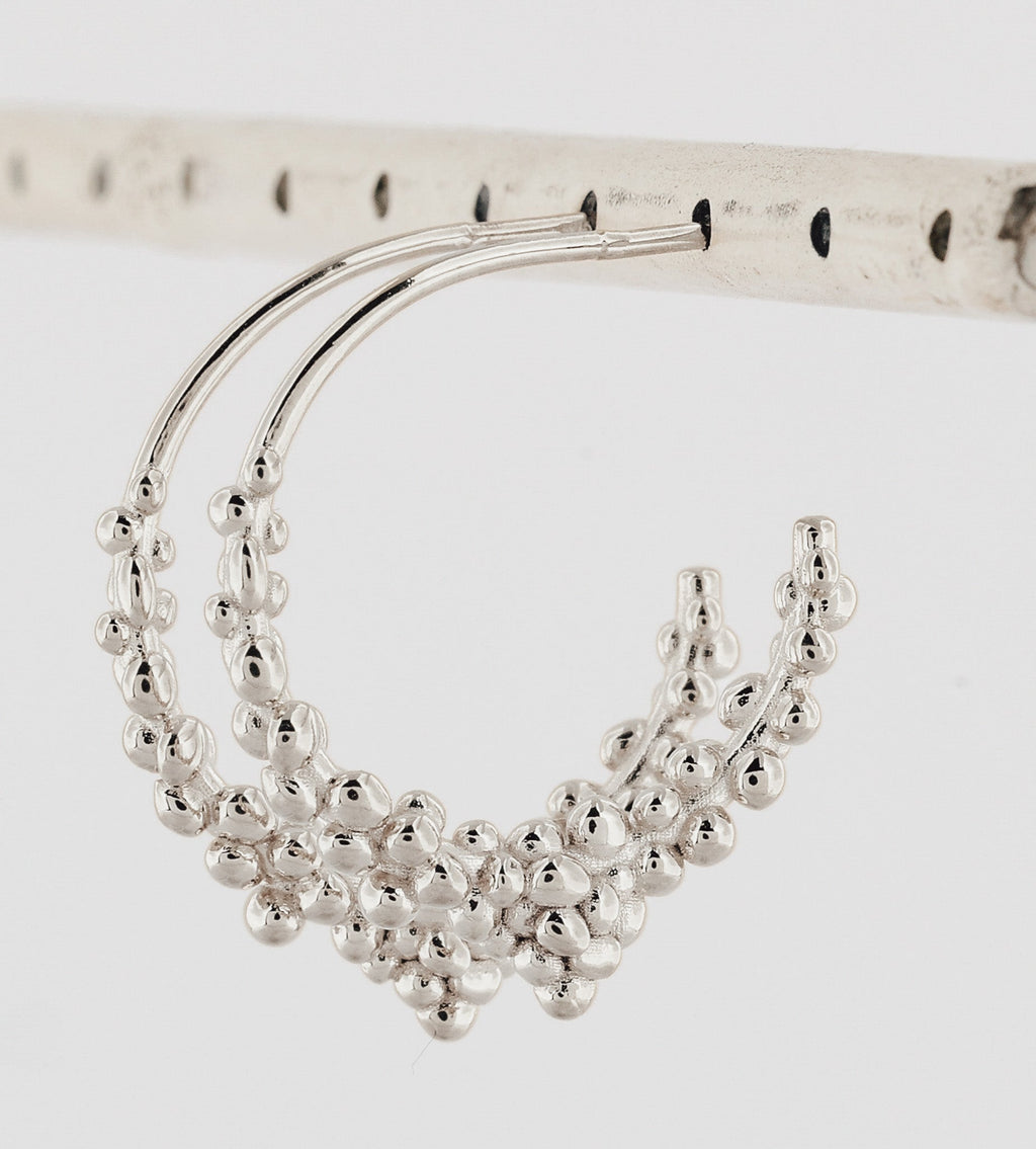 Silver Nyx Hoops